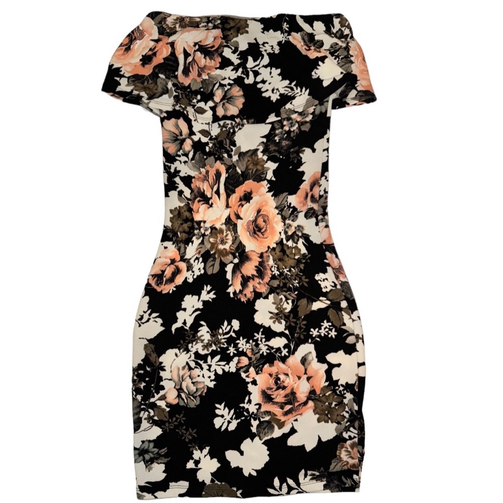 Off Shoulder Floral Dress